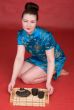 Japanese girl with tea-tray