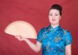 Japanese girl with fan