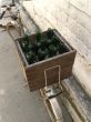 Box with bottles on the bicycle