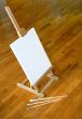 Easel with blanc canvas