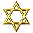 3D Golden Star of David