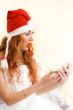 Surprised santa helper