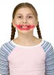 Girl with drawing smile clown