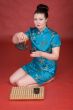 Japanese girl with teapot