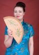 Japanese girl with fan