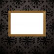 wood picture frame black