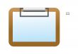 Blank clipboard icon