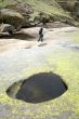 puddle and woman