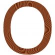 Wooden Letter O