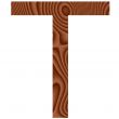 Wooden Letter T