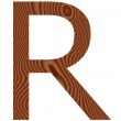 Wooden Letter R