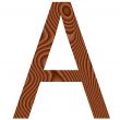 Wooden Letter A