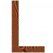 Wooden Letter L