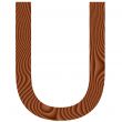 Wooden Letter U