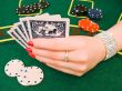 woman playing in casino