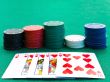 chips stacks and playing cards