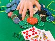 hand on stack of chips