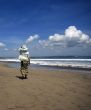 Woman on beach