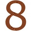 Wooden Number 8