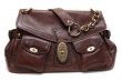 Beautiful brown leather feminine bag