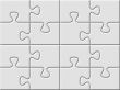 gray puzzle plane background with patterned surface