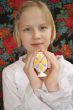 girl with easter egg