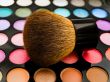 eye shadows with brush