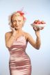 woman with bowl with strawberry