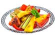 grilled vegetables on a plate