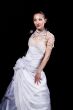young woman in wedding dress