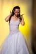 girl in white wedding dress