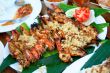Grilled pacific prawns