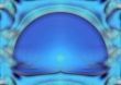 Abstract symmetric blue fractal fantazy background
