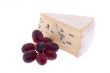 Blue cheese with grapes