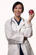 Doctor with apple