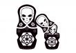 Matryoshka (russian dolls) ET family