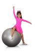 girl  fitness-ball pink sport