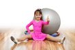 girl  fitness-ball pink sport