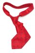 Red silk tie