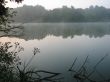 fog above a lake