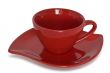 Red cup and saucer