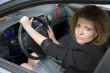Woman in Car close up