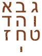 Wooden Hebrew Numbers