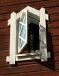 White wooden window