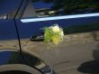 Wedding car decorated with flowers