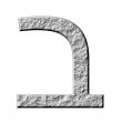 3D Stone Hebrew Number 2