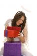 angel with present