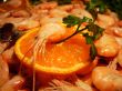 Shrimps with orange