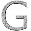 3D Stone Letter G