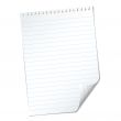 ripped lined page
